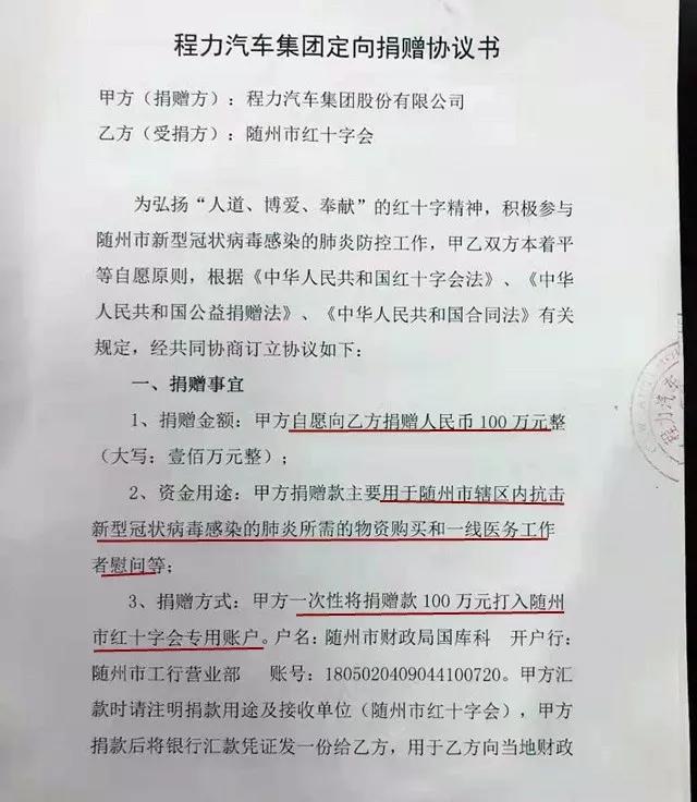 湖(hú)北(běi)程力捐款協議書