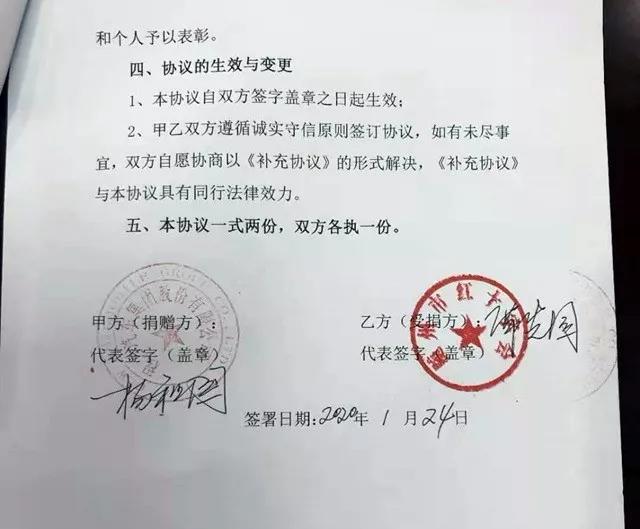 湖(hú)北(běi)程力捐款協議書